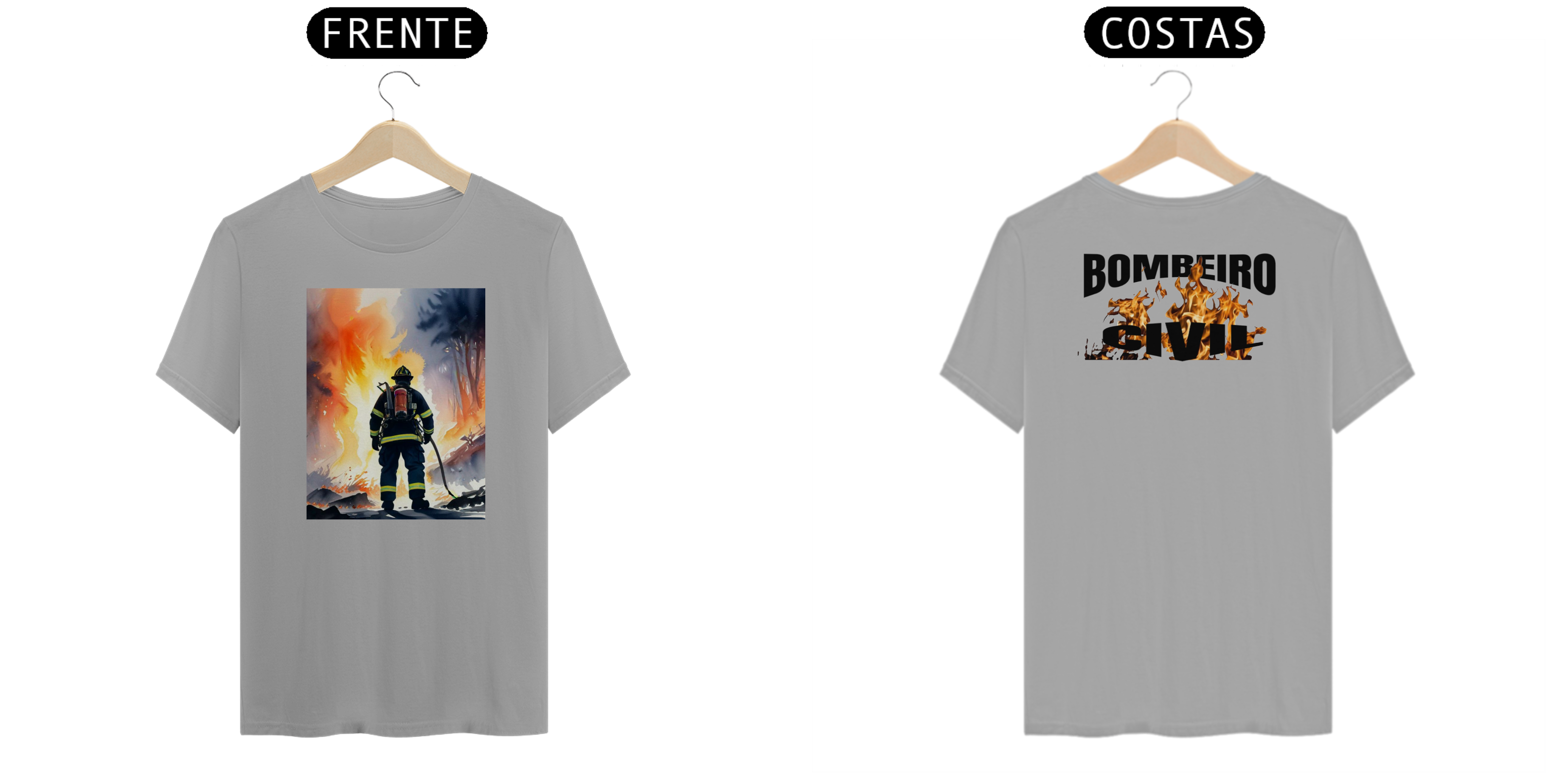 Nome do produto: T-Shirt Quality- Bombeiro Civil