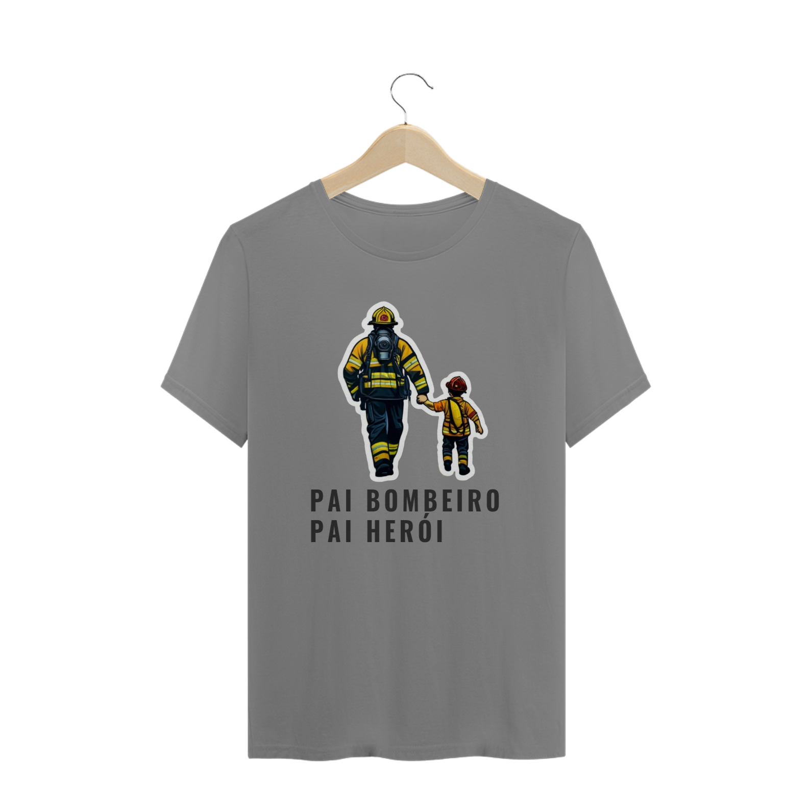 Nome do produto: PAI BOMBEIRO PAI HERÓI (PLUS SIZE)