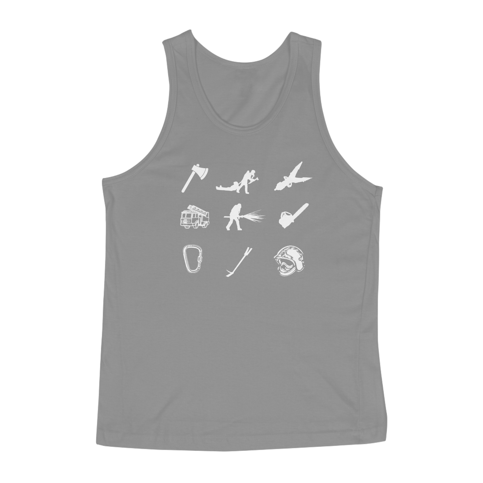 Nome do produto: Regata Masculina Quality - Símbolos Bombeiro 