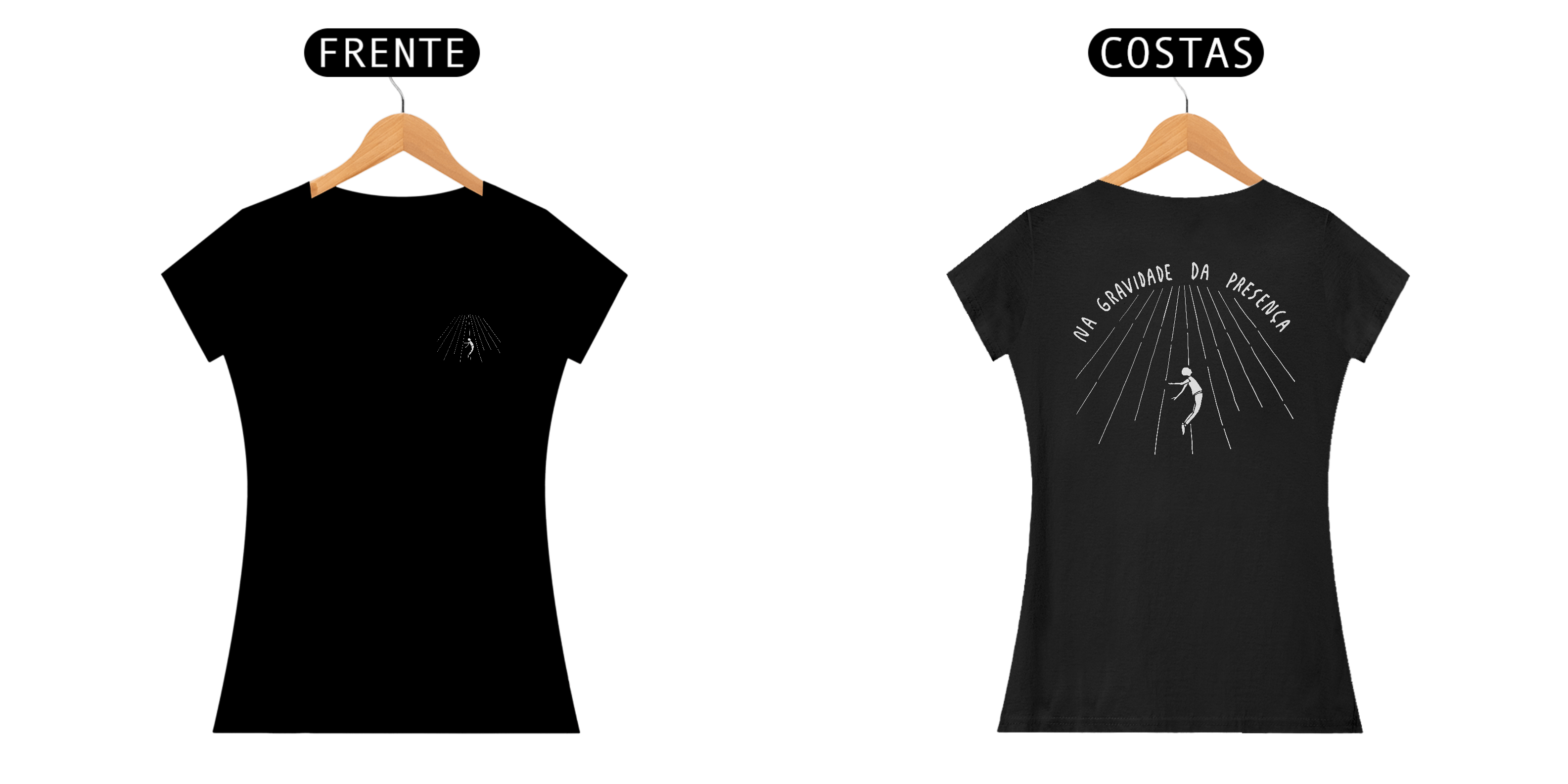 Nome do produto: Modelo NA GRAVIDADE DA PRESENÇA Baby Look