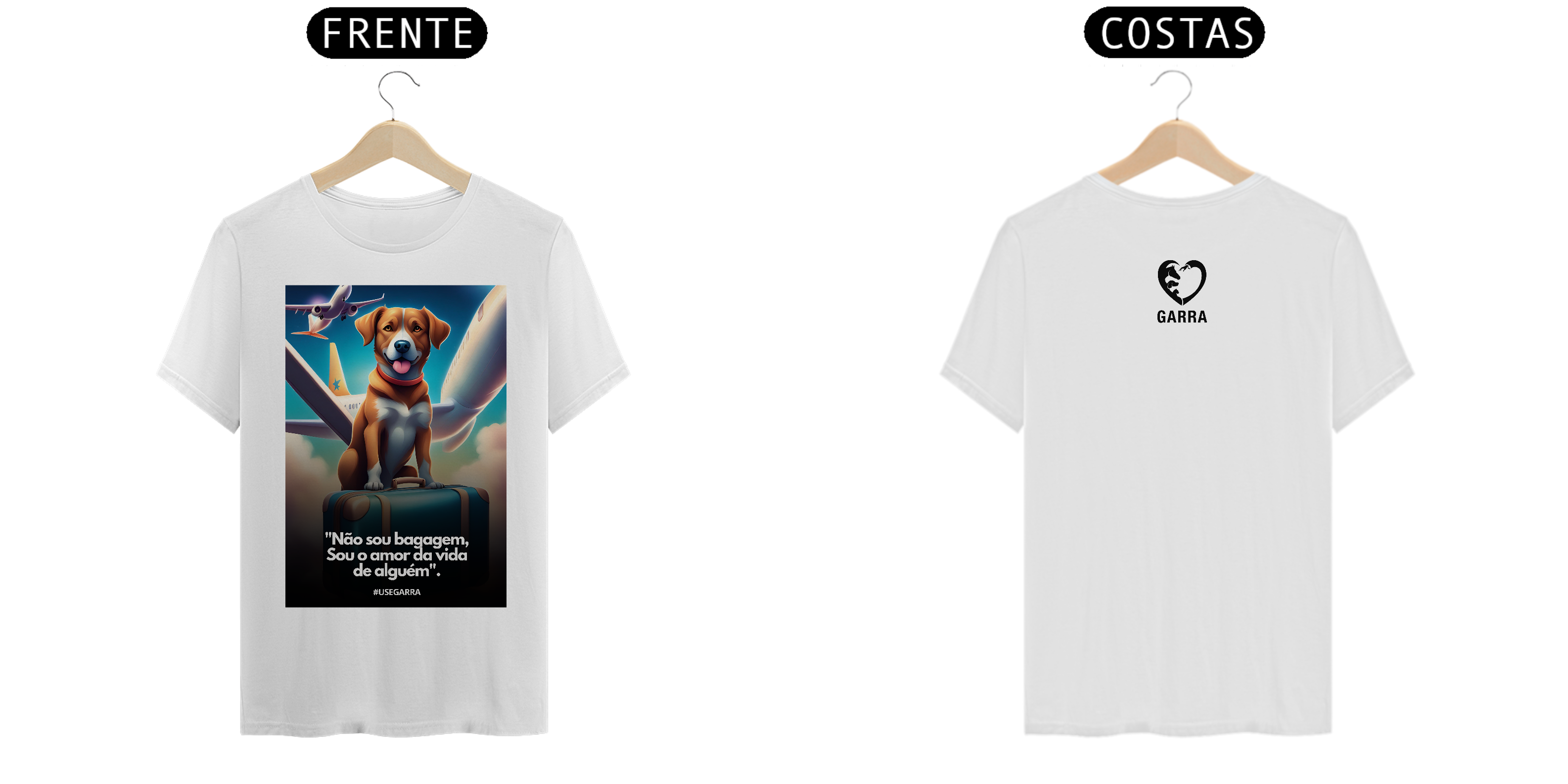 T-shirt Classic - Linha Pet Viagem Colors