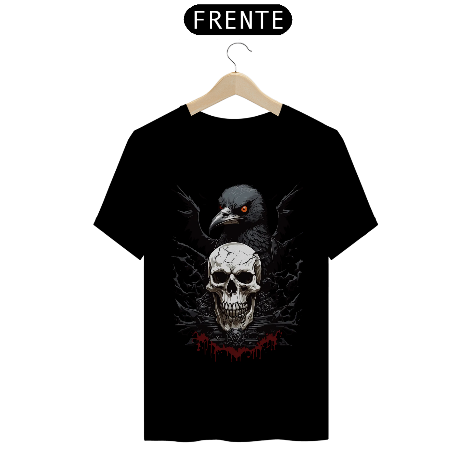 Nome do produto: Camiseta corvo