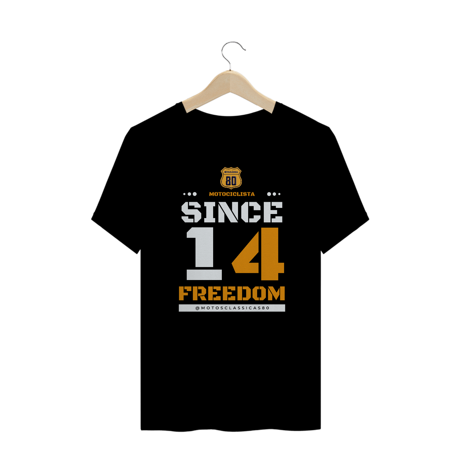 Nome do produto: Camiseta Plus Riders - Motociclista desde 2014