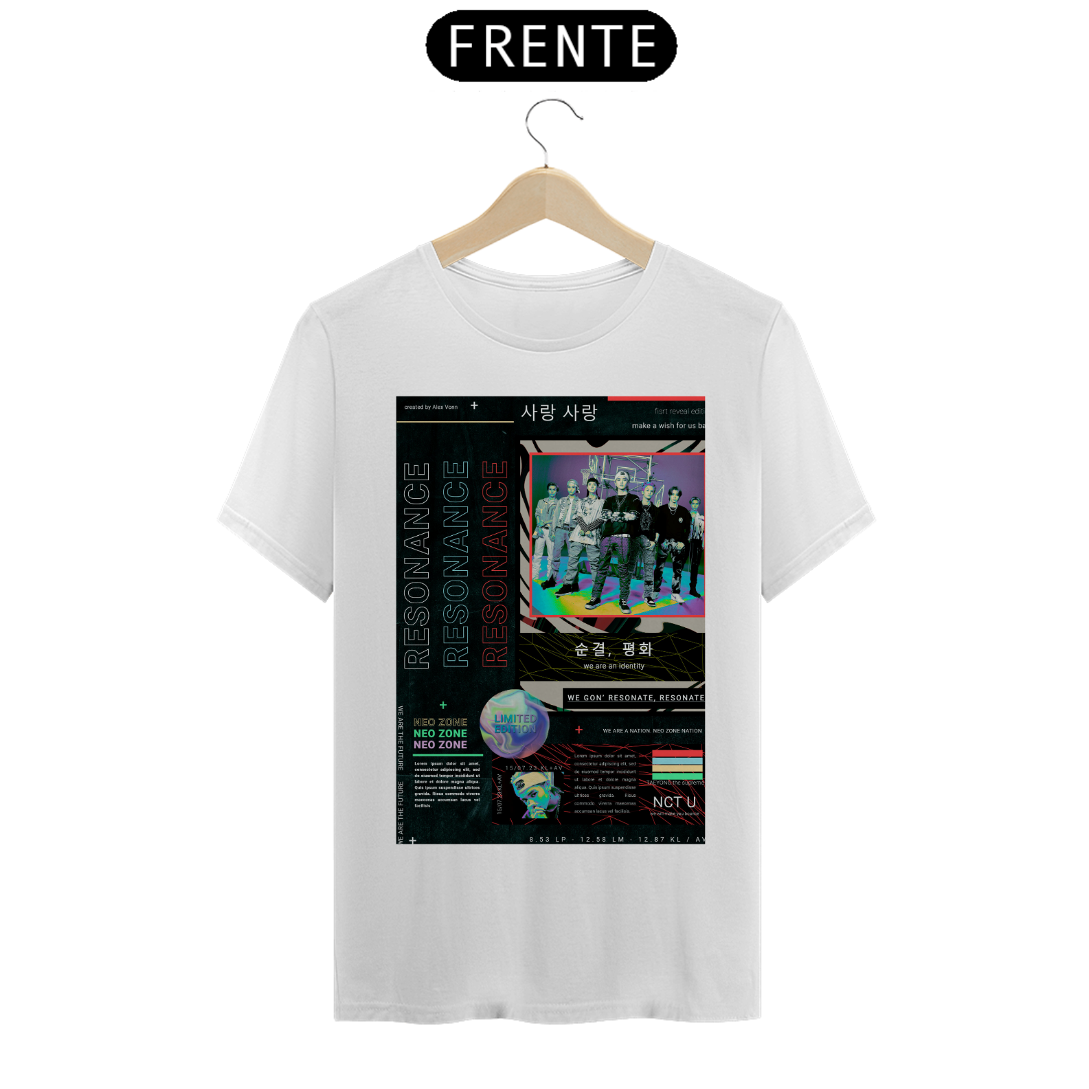 Nome do produto: CAMISETA NCT U GRUPO