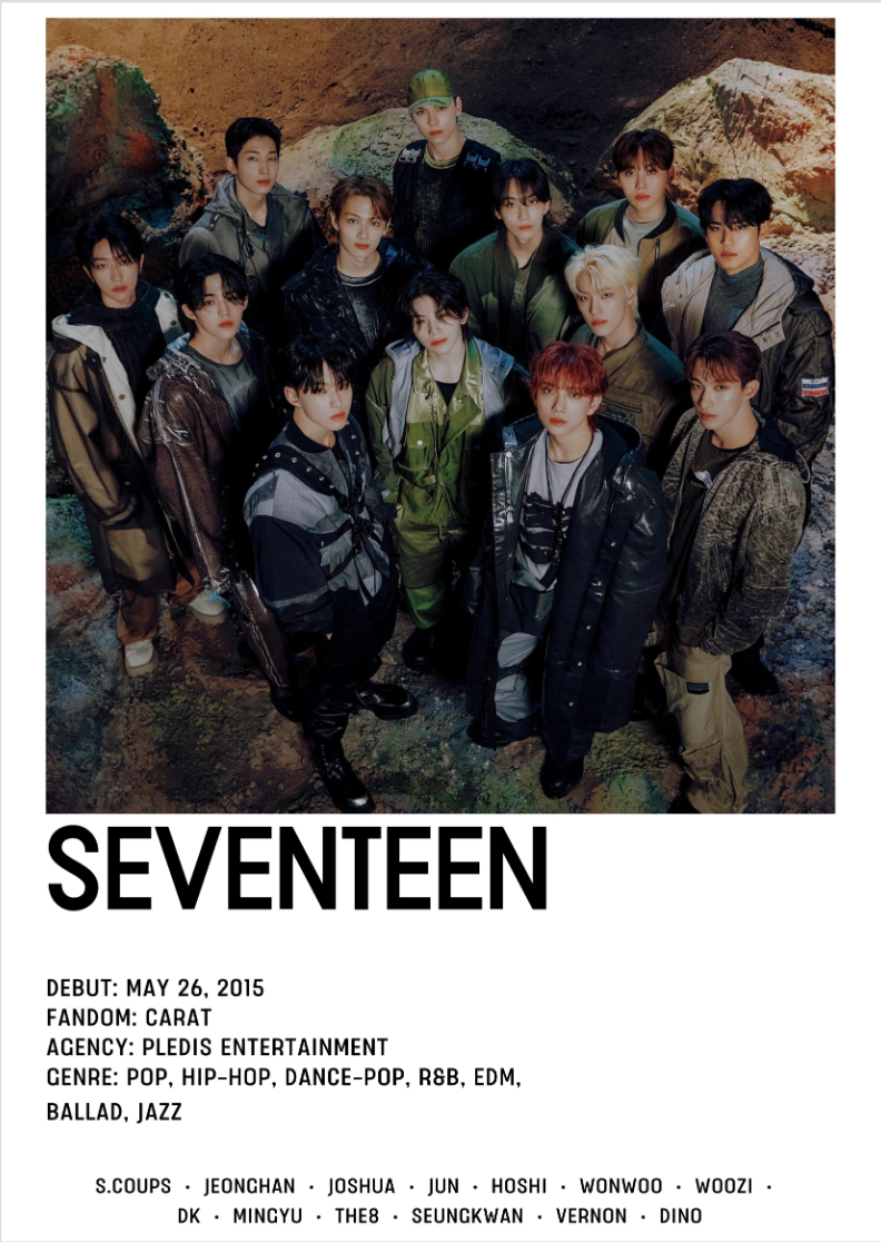 Nome do produto: POSTER SEVENTEEN