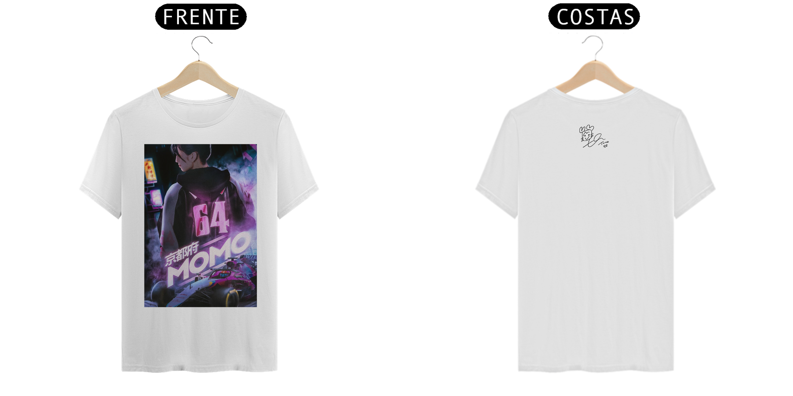 Nome do produto: CAMISETA TWICE MOMO PILOTO F1