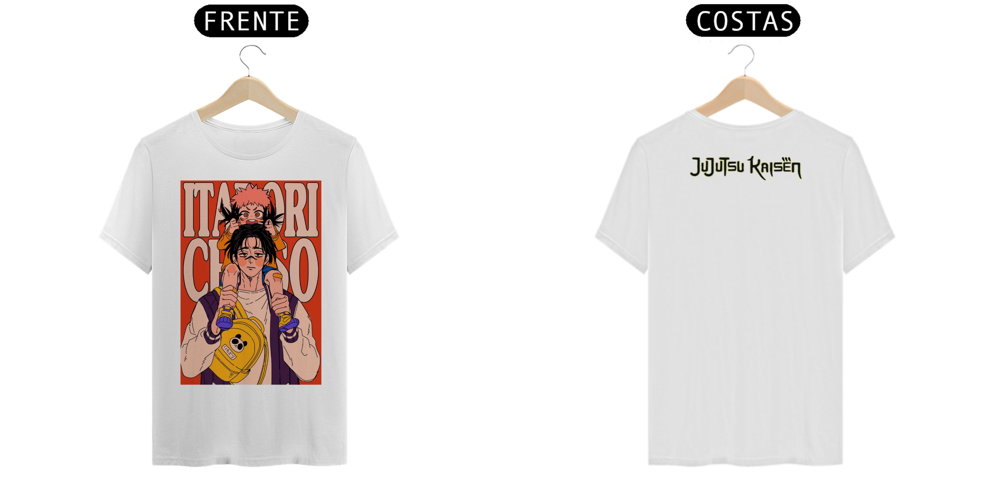 Nome do produto: CAMISETA JUJUTSU KAISEN ITADORI & CHOSO