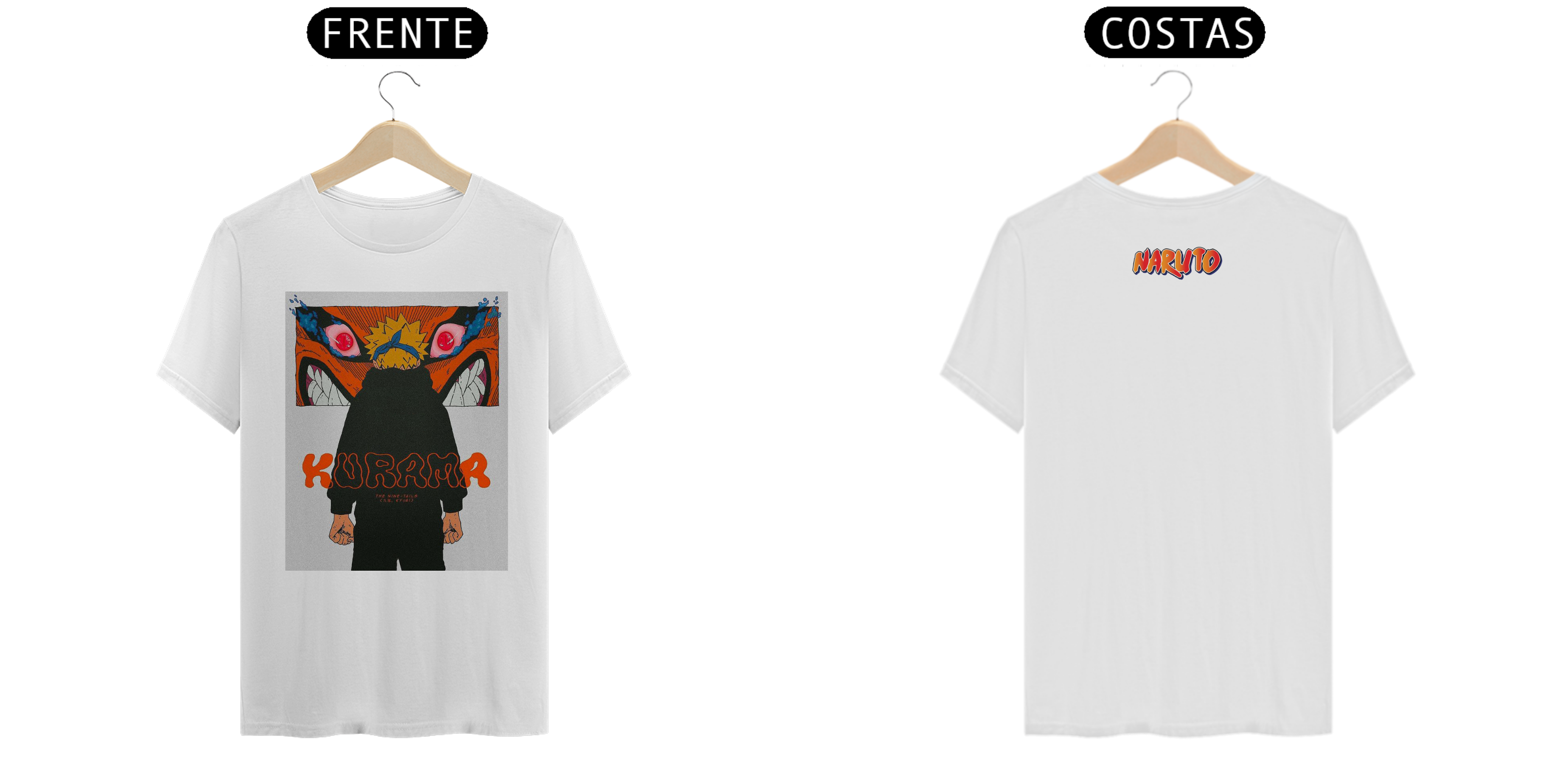 Nome do produto: CAMISETA NARUTO & KURAMA