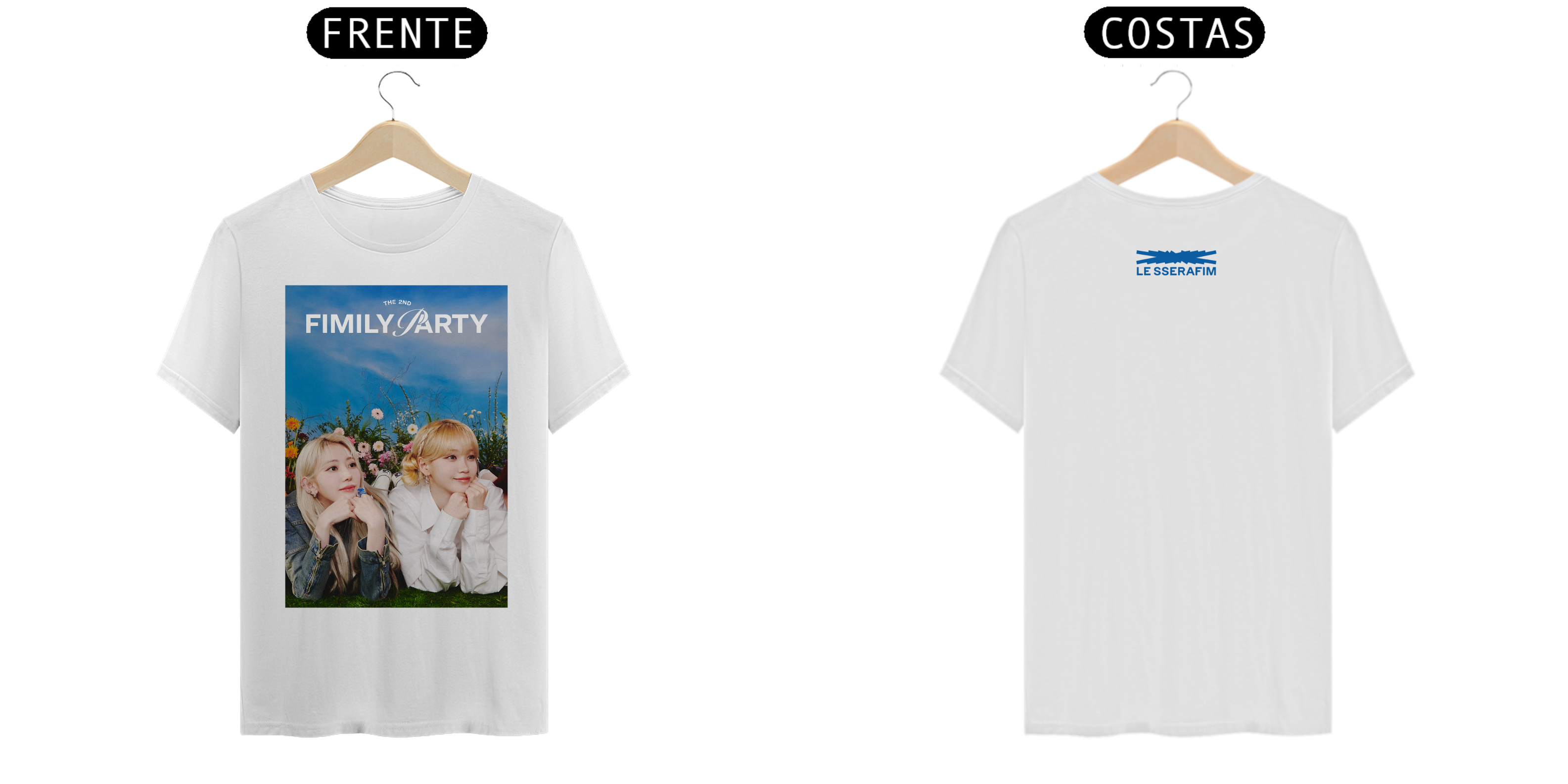 Nome do produto: CAMISETA SAKURA & CHAEWON 