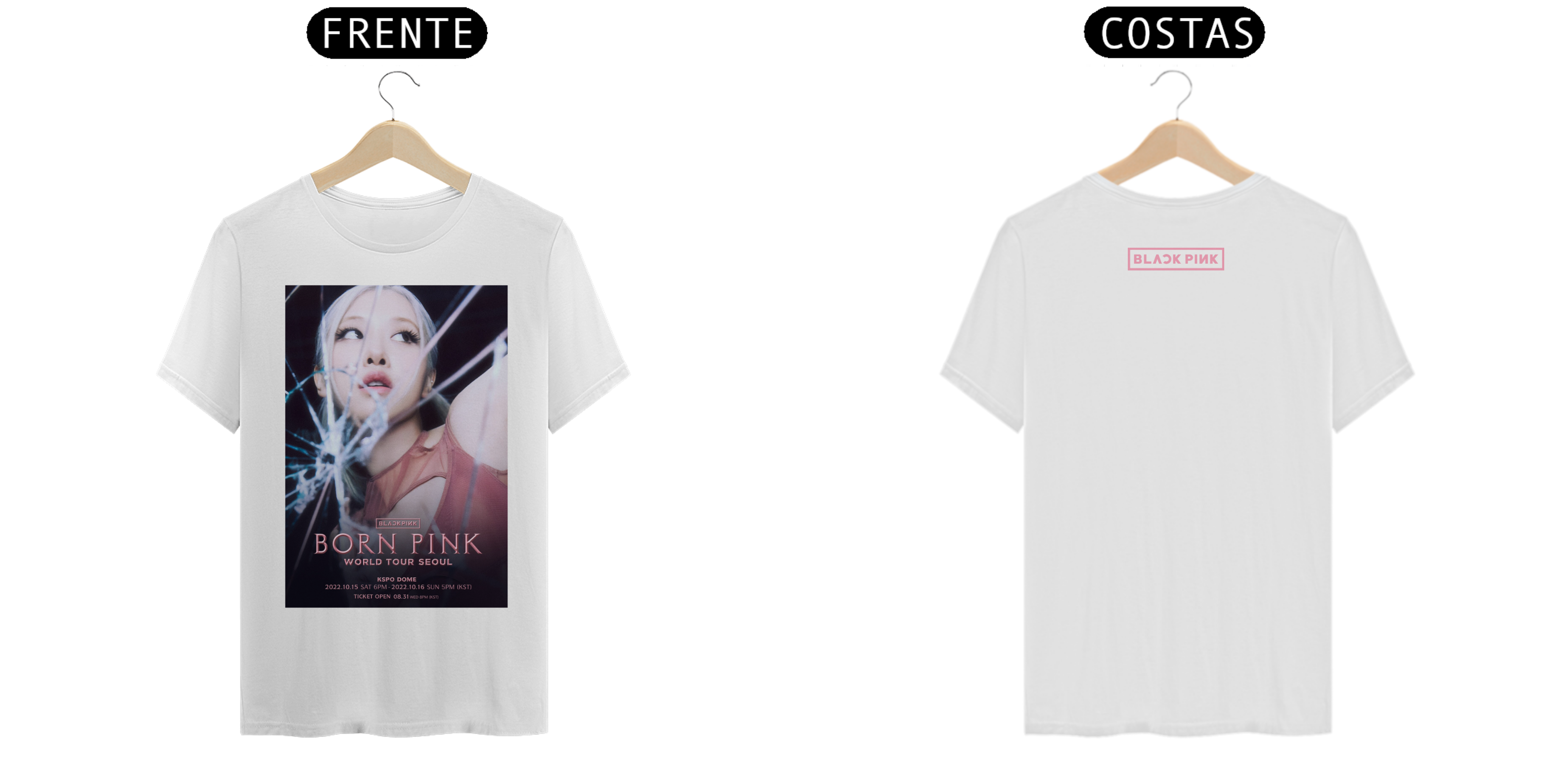 Nome do produto: CAMISETA ROSÉ 