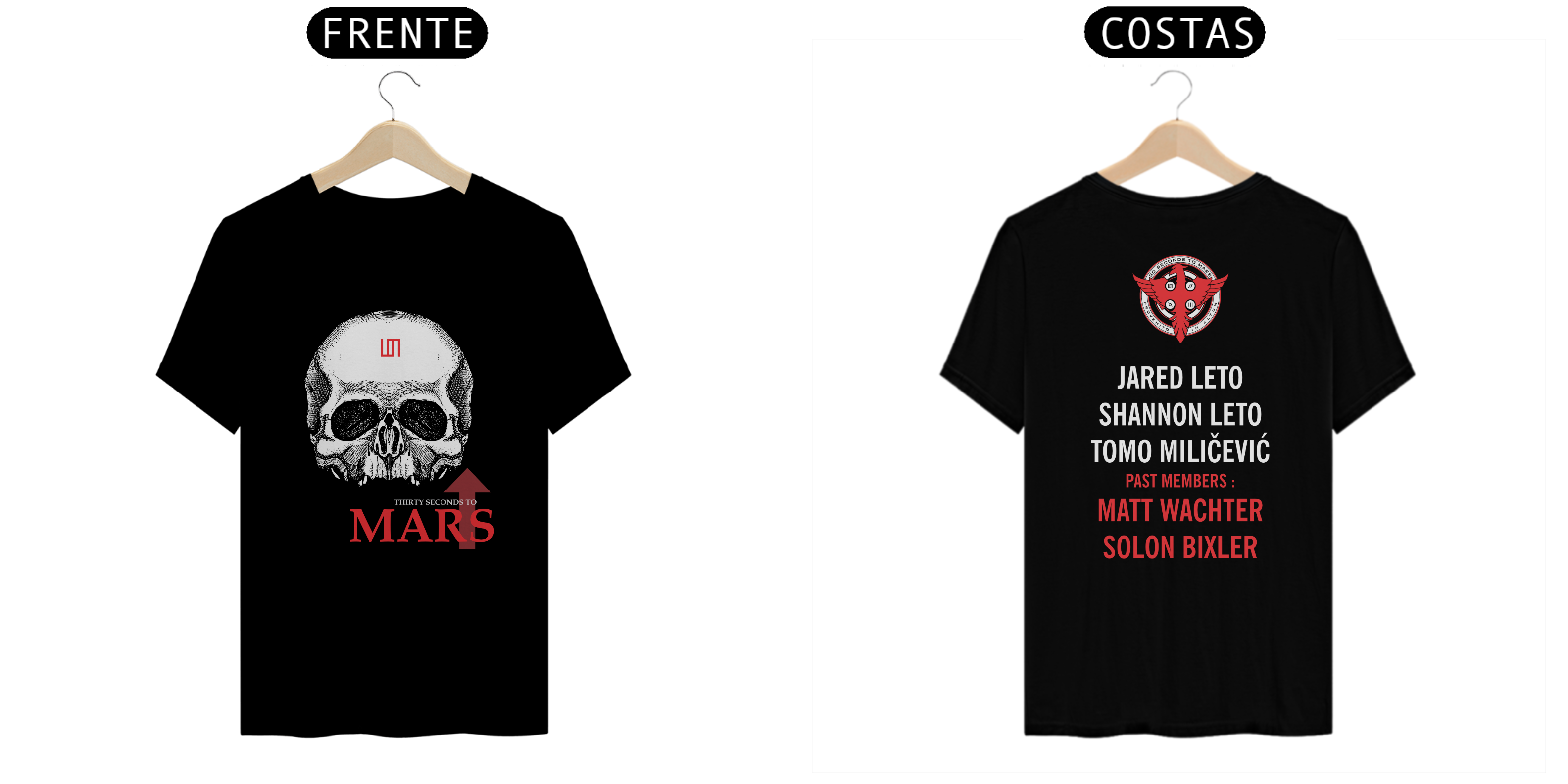 Nome do produto: Camiseta 30 Seconds to Mars