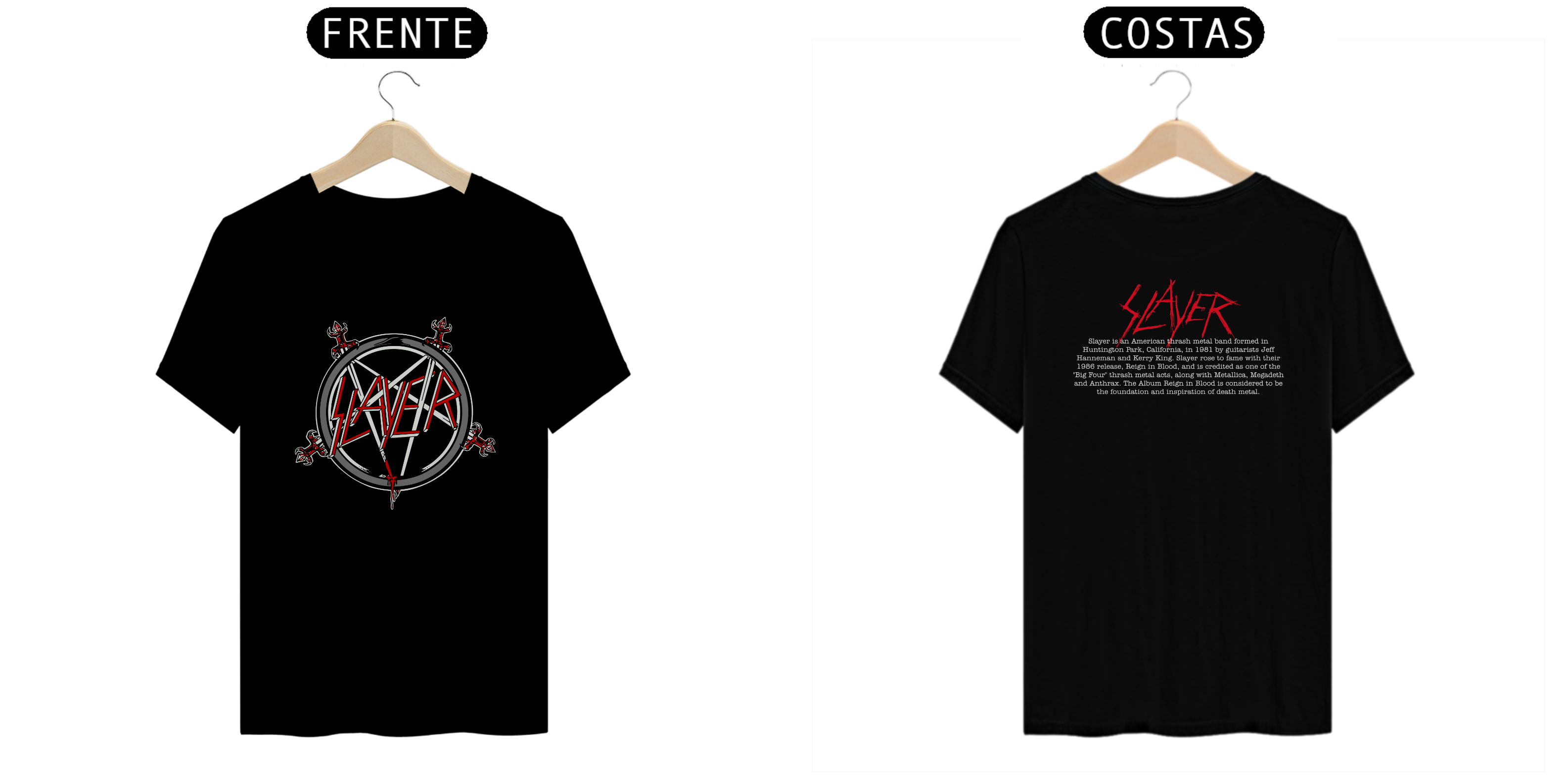 Nome do produto: Camiseta Slayer (PRIME)