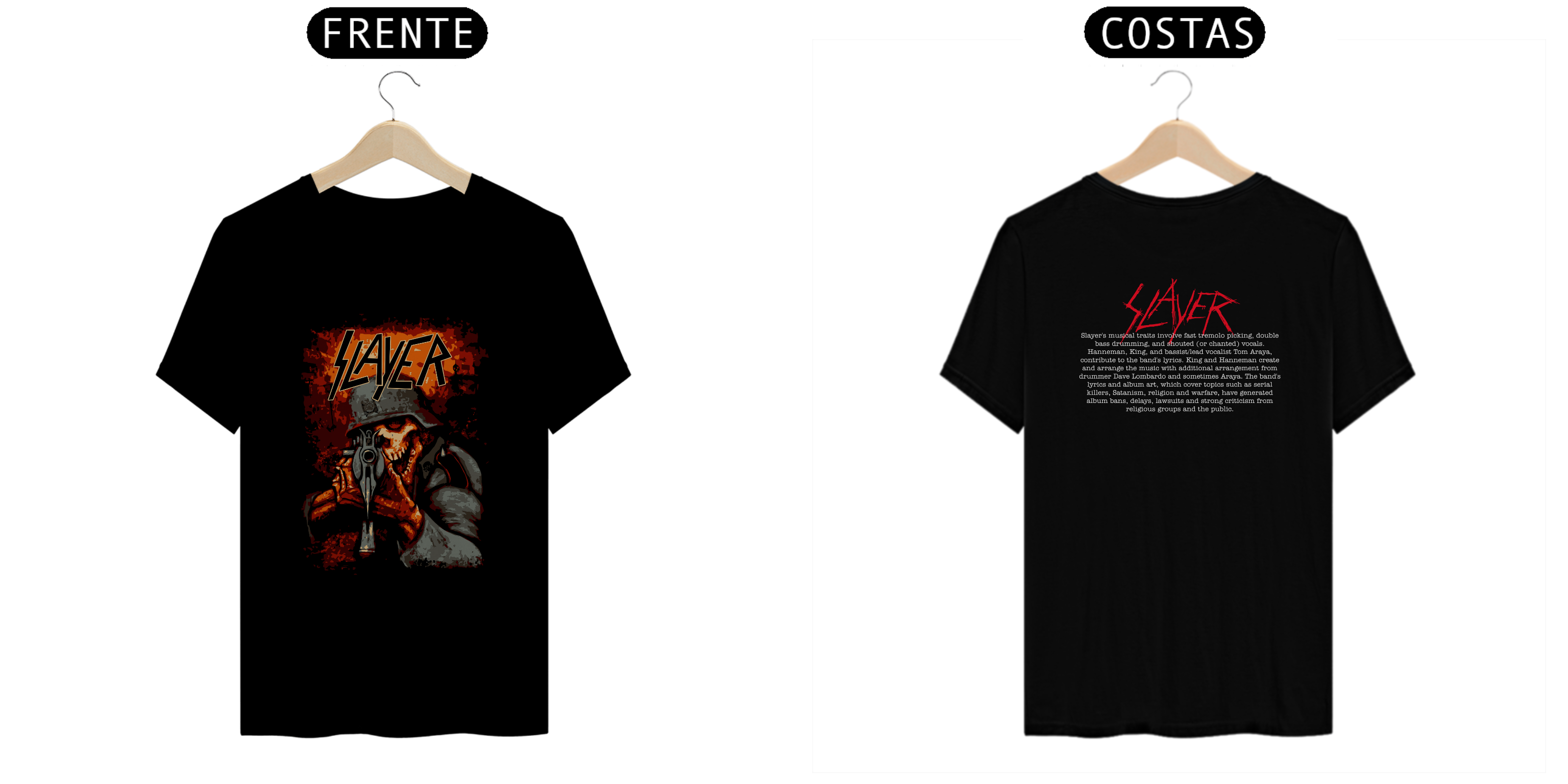 Nome do produto: Camiseta Slayer (PRIME)