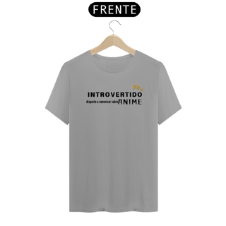 Camiseta unissex - Introvertido - fonte preta