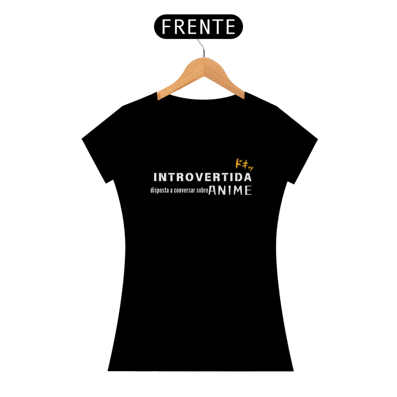 Camiseta feminina - Introvertida - fonte branca