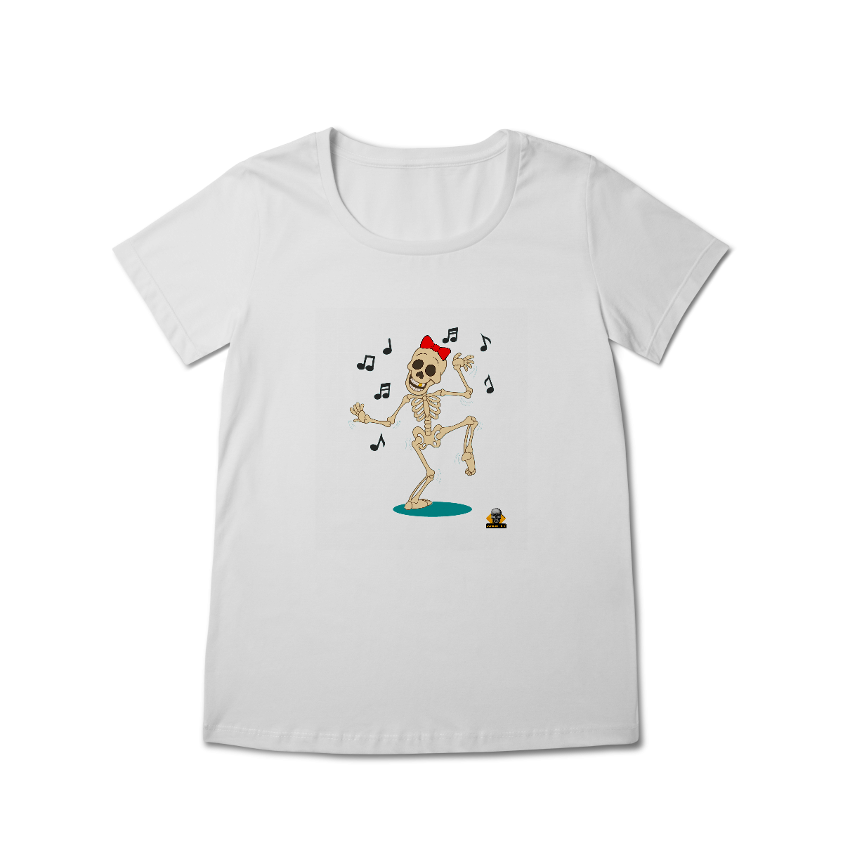 Nome do produto: Baby Look Skullete Bailarina