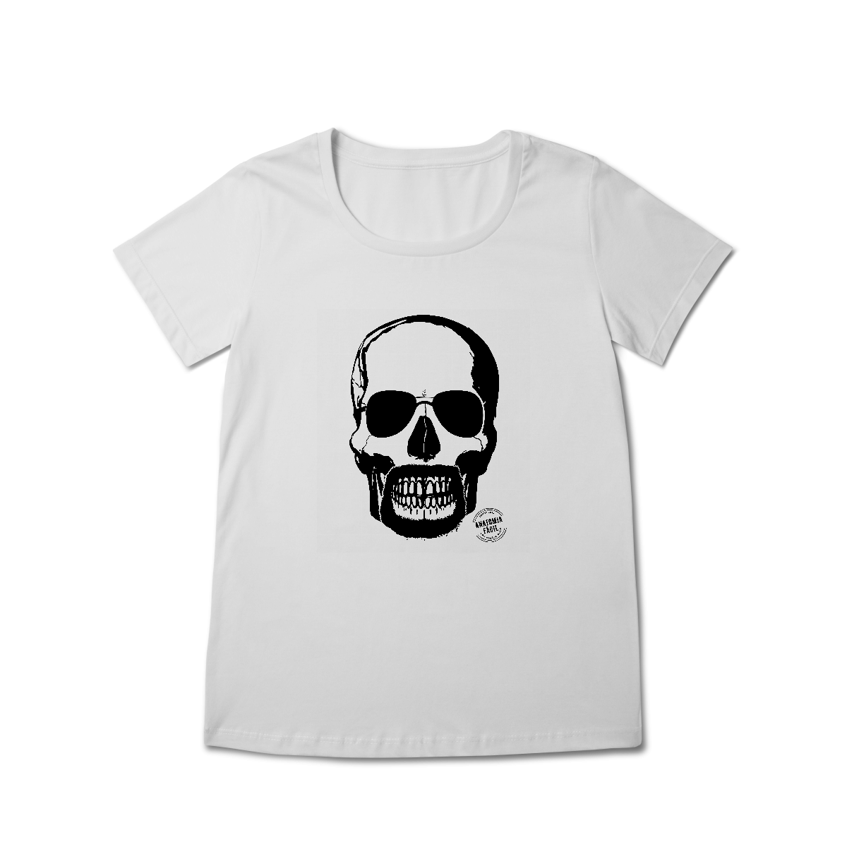Nome do produto: Baby Look Rock\'n\'Skull