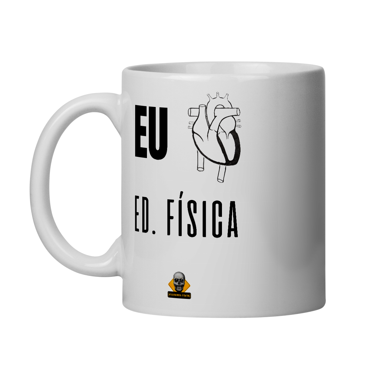 Nome do produto: Caneca Eu <3 Ed. Física direito