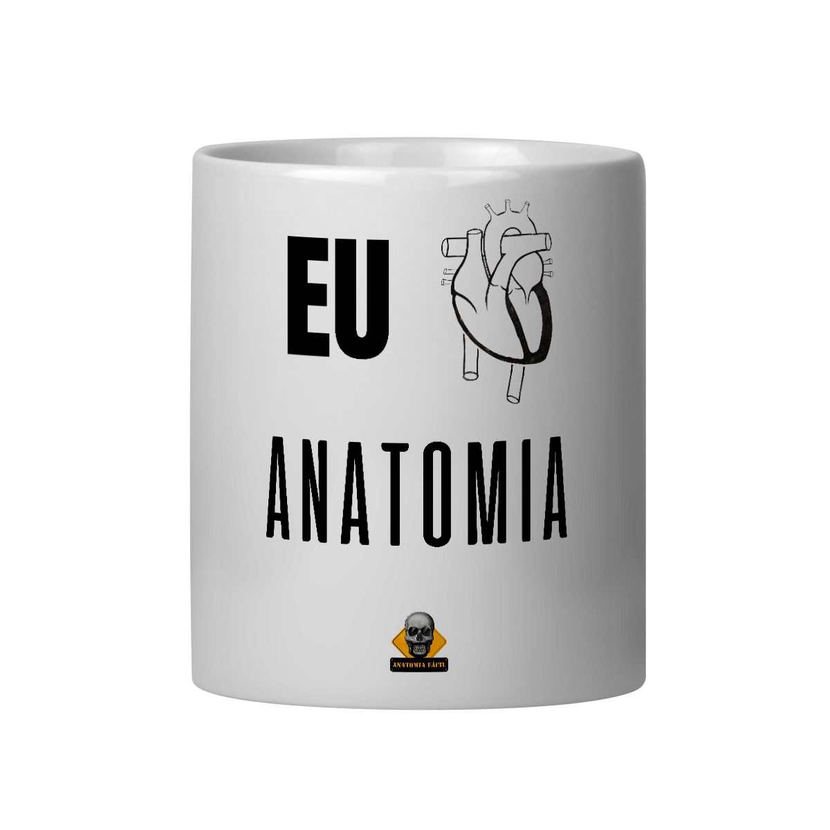 Nome do produto: Caneca Eu <3 Anatomia