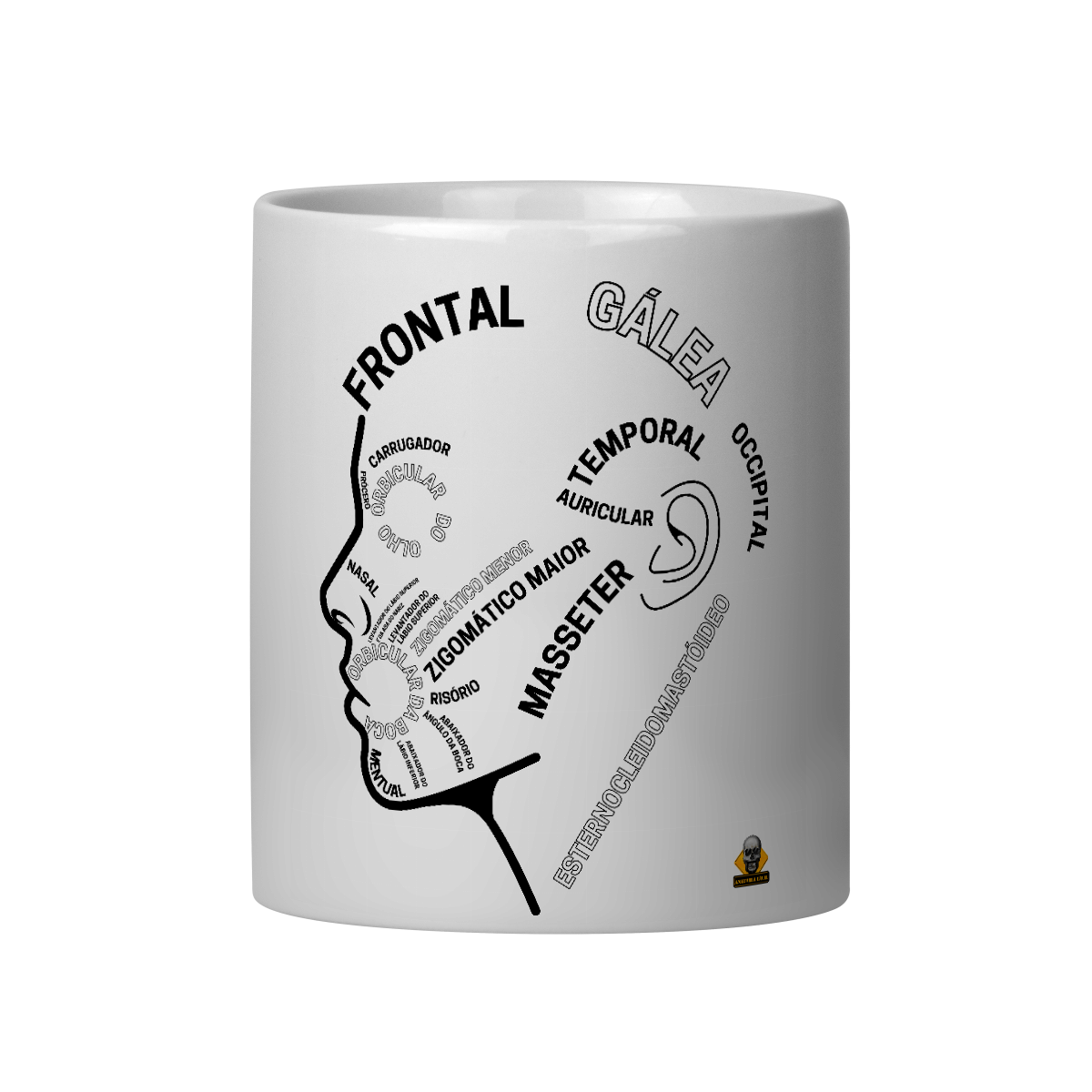 Caneca Anatomia da Face