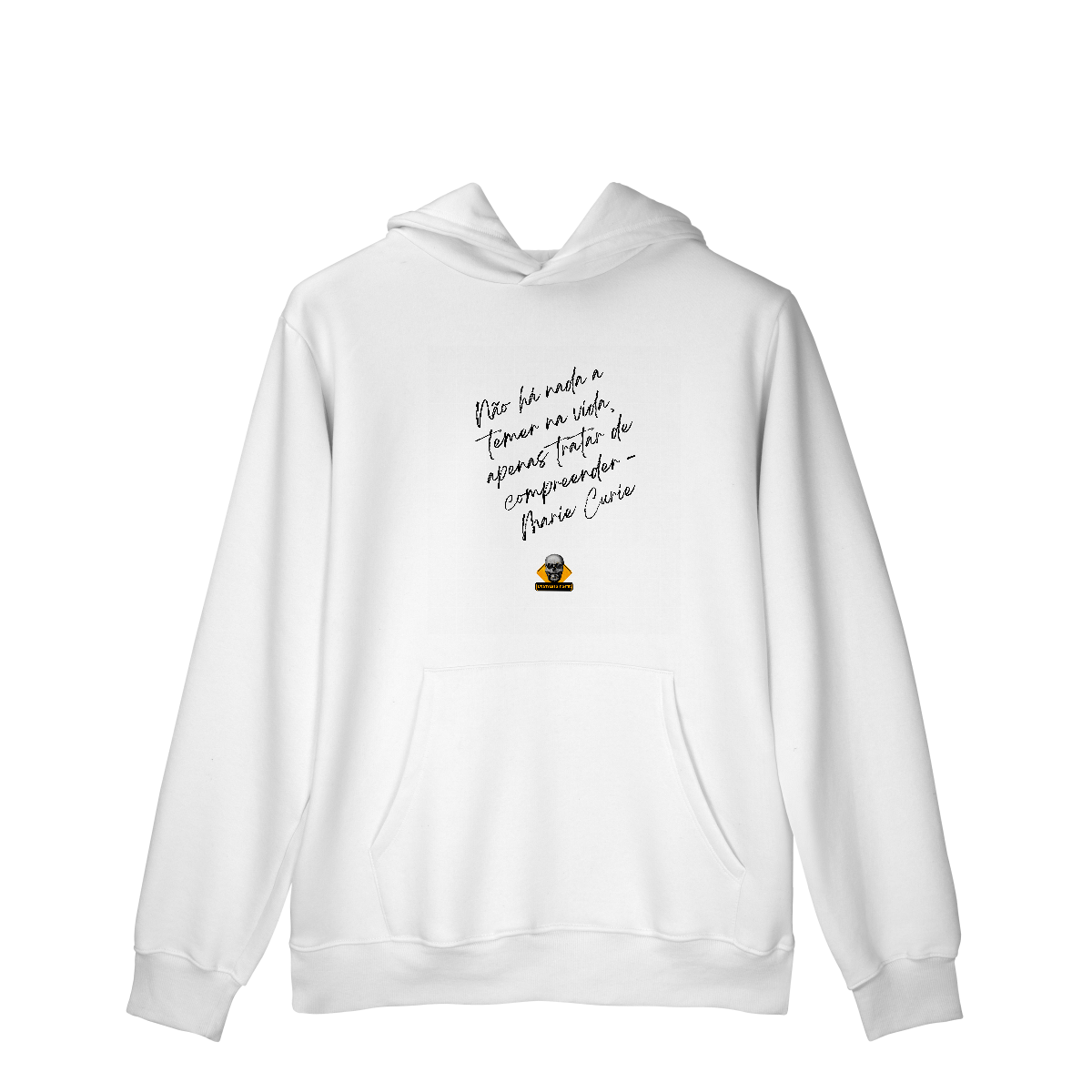 Nome do produto: Moletom c/ bolso Curie Vibes