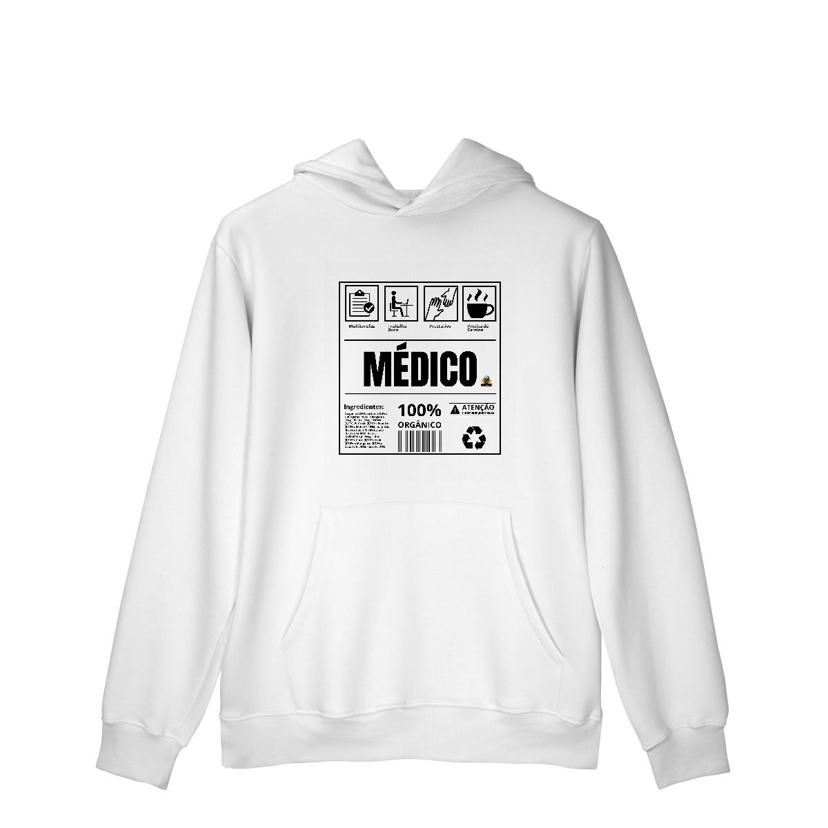 Moletom c/ bolso Etiqueta Médico