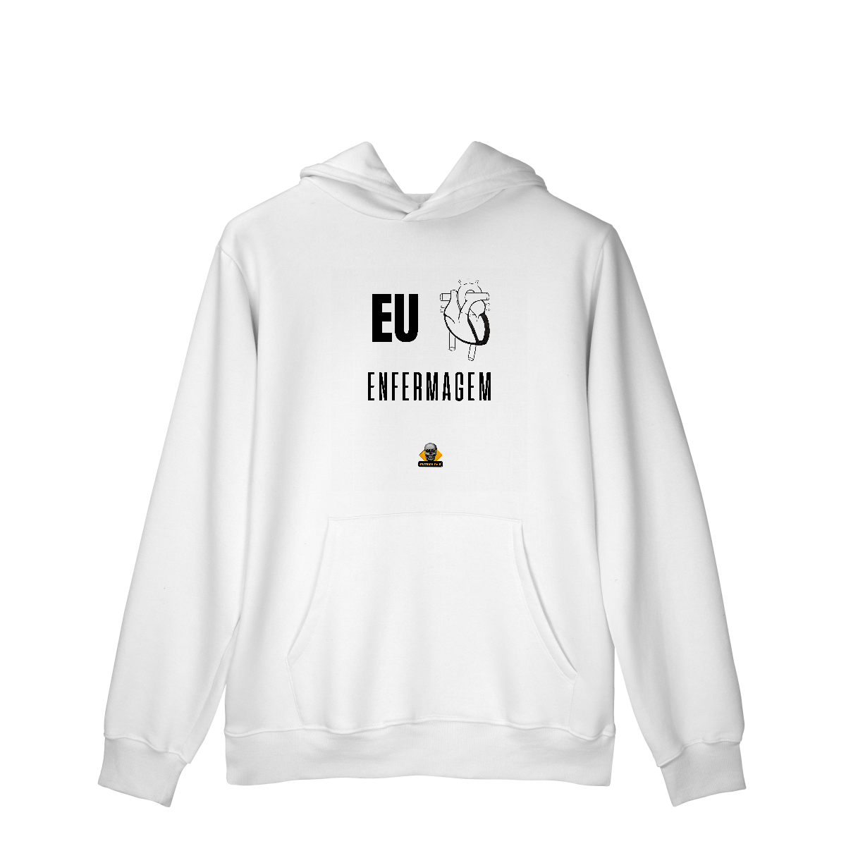 Moletom c/ bolso Eu <3 Enfermagem