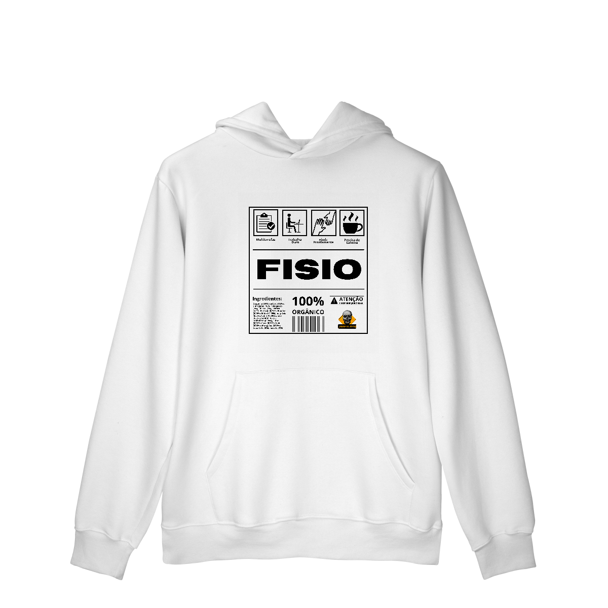 Nome do produto: Moletom c/ bolso Etiqueta Fisio