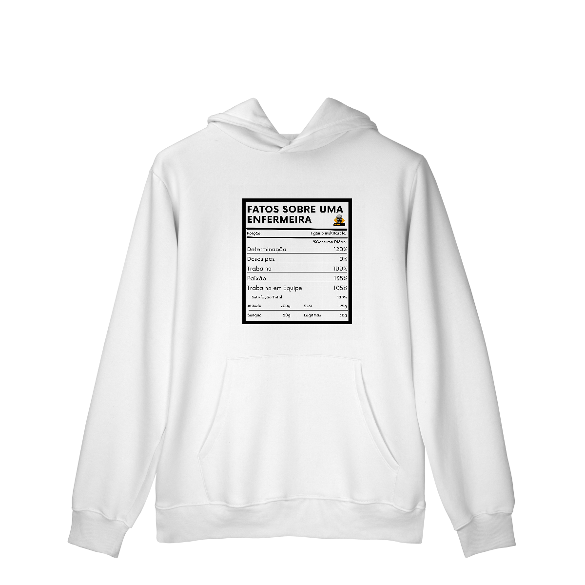 Nome do produto: Moletom c/ bolso Fatos Enfermeira