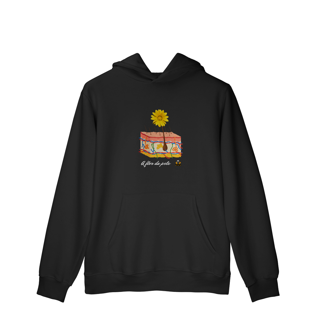 Nome do produto: Moletom c/ bolso A Flor da Péle