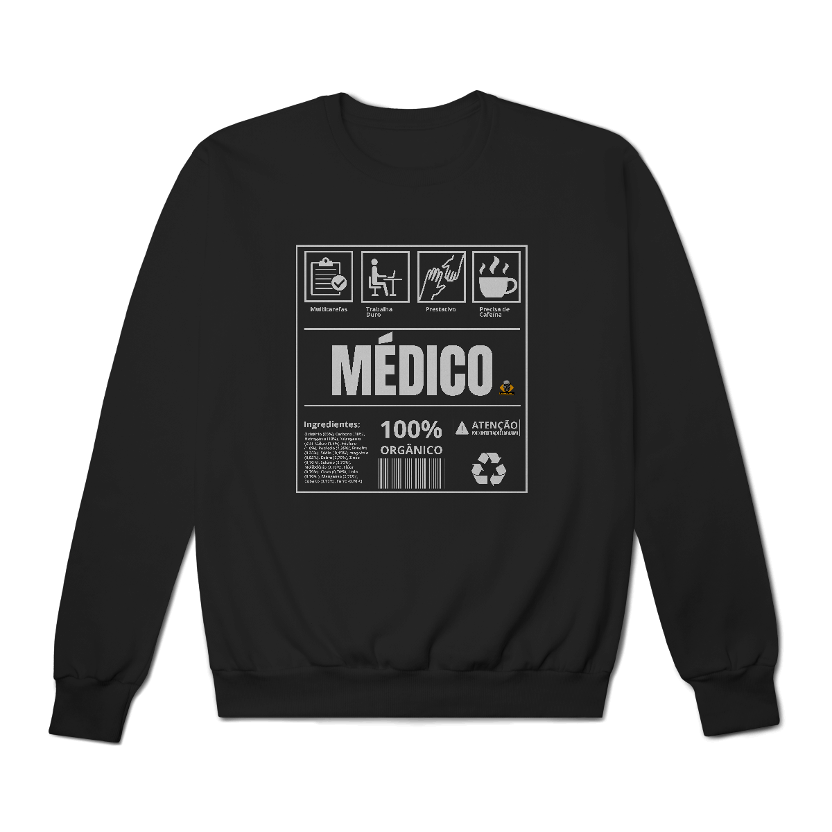 Moletom Etiqueta Médico