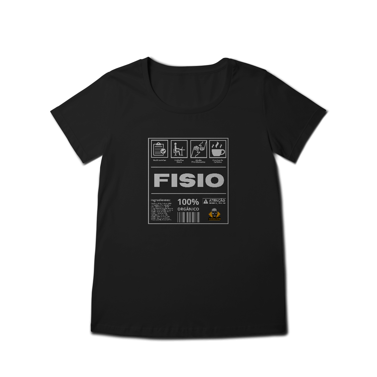 Nome do produto: Baby Look Etiqueta Fisio