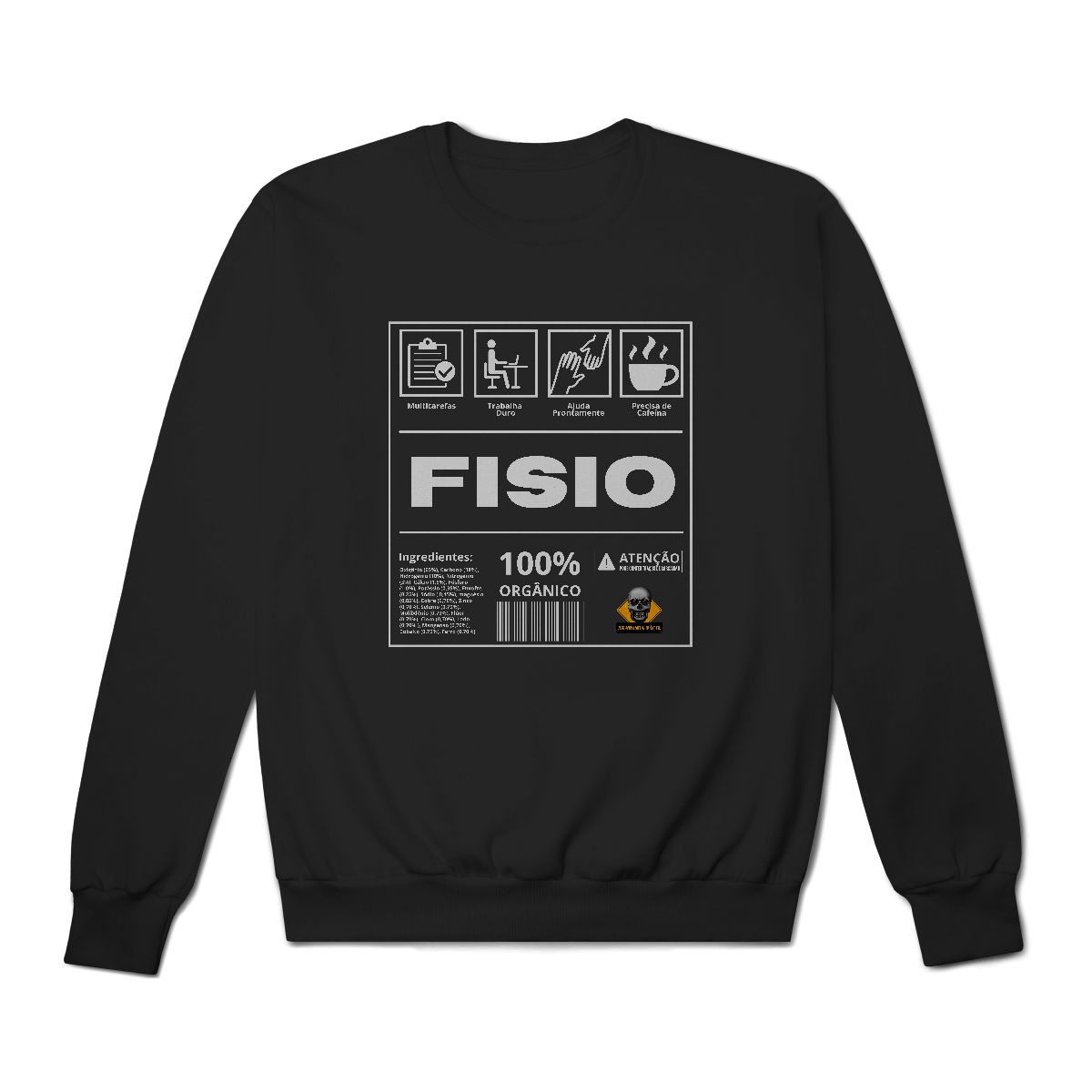 Nome do produto: Moletom Etiqueta Fisio