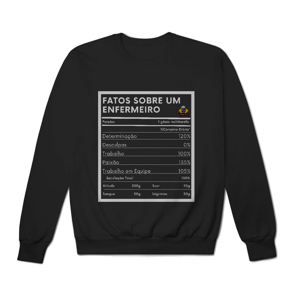 Nome do produto: Moletom Fatos Enfermeiro