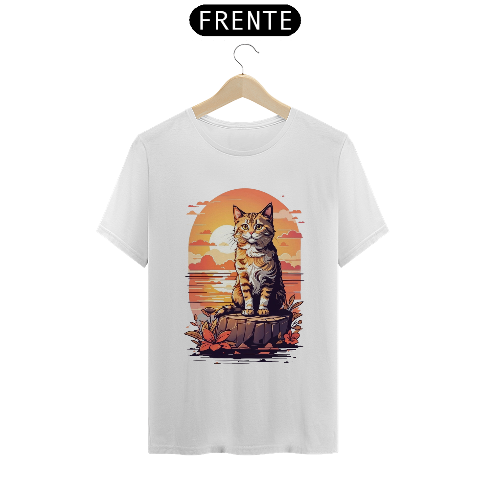 Nome do produto: Gato ao Pôr do Sol