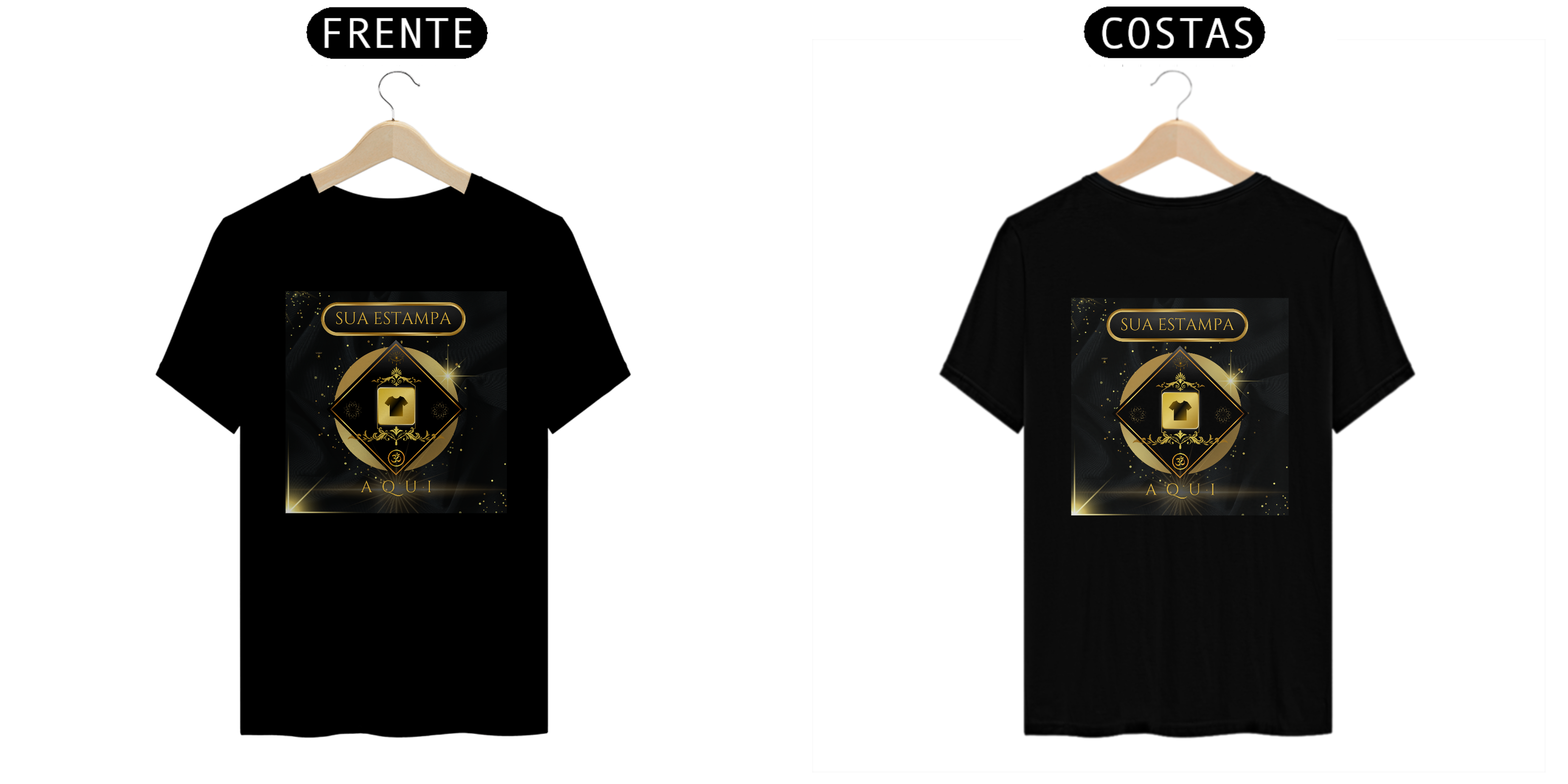 Nome do produto: T-Shirt Classic Modelo Frente e Verso - Cores Disponíveis