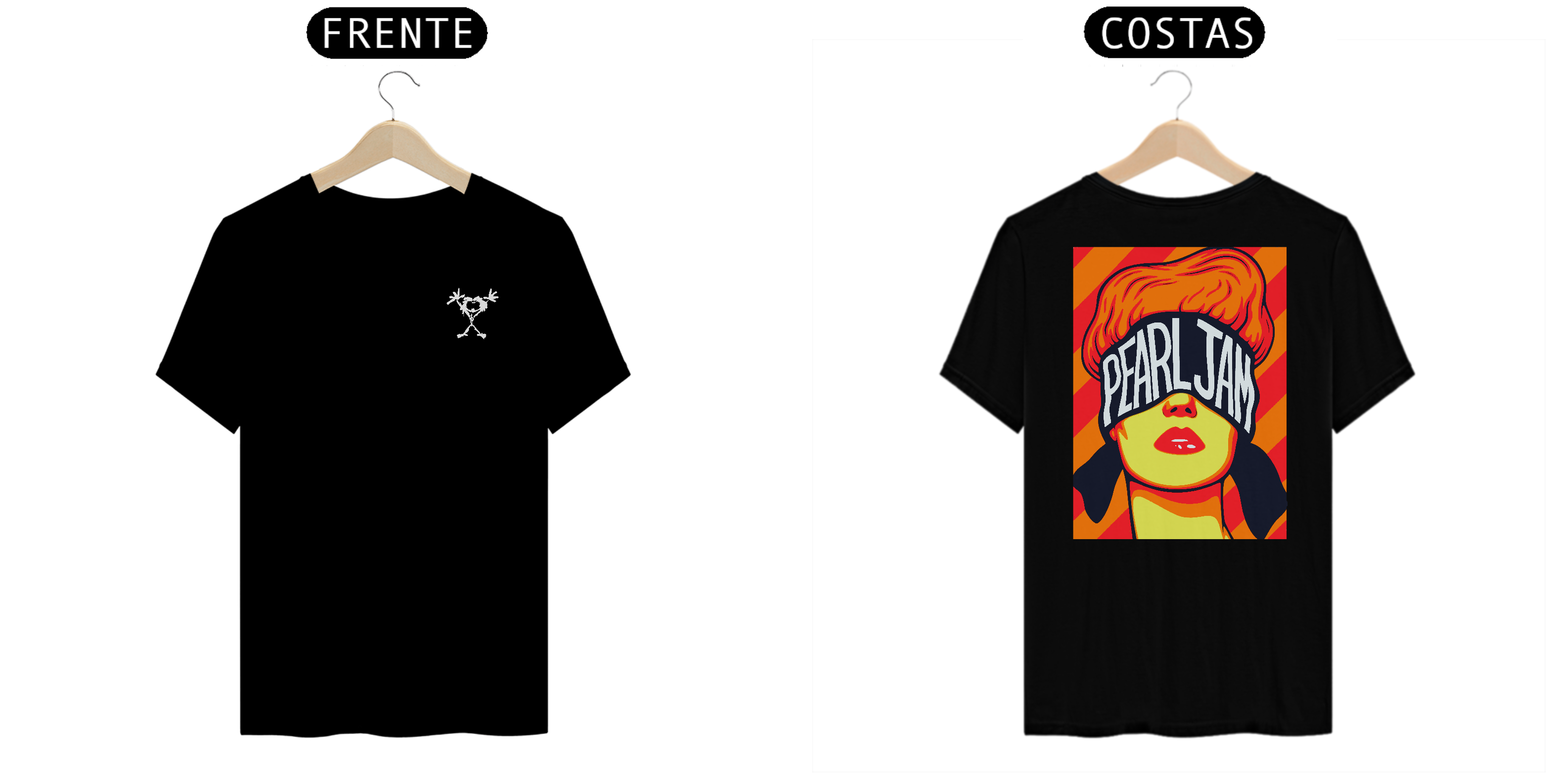Nome do produto: Camiseta Pearl Jam