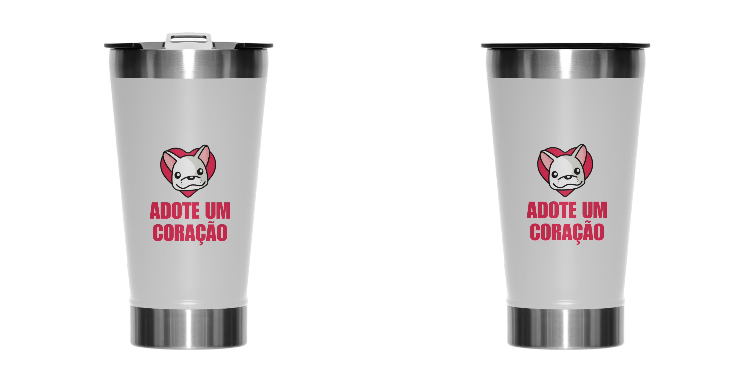 Copo Térmico - Adote um Coração