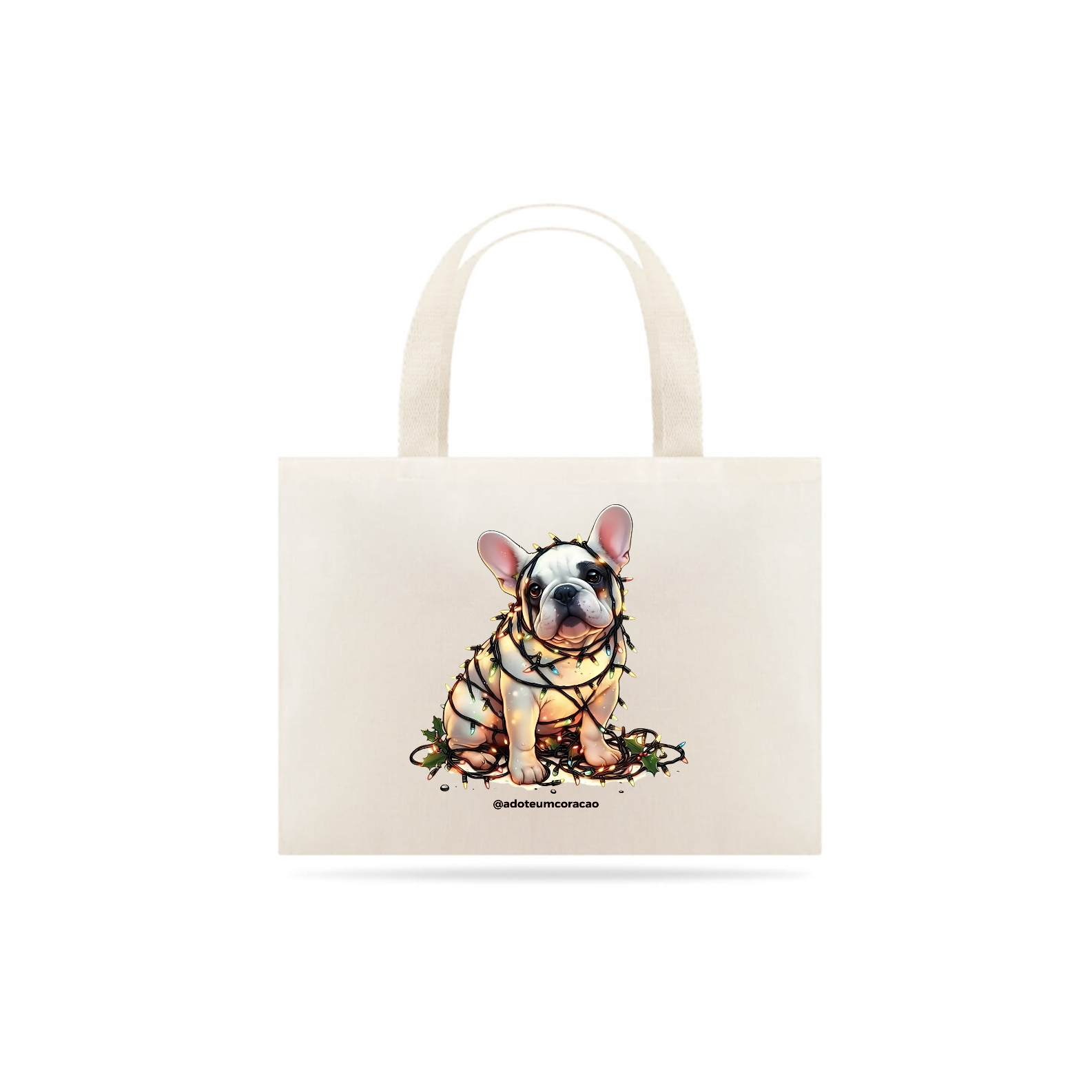 Ecobag Natal - Bulldog Francês