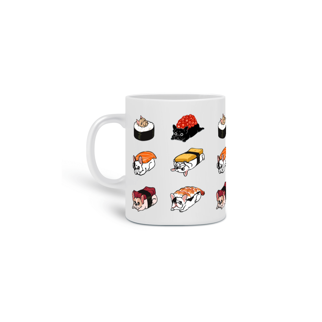Caneca Bulldog Francês Sushi