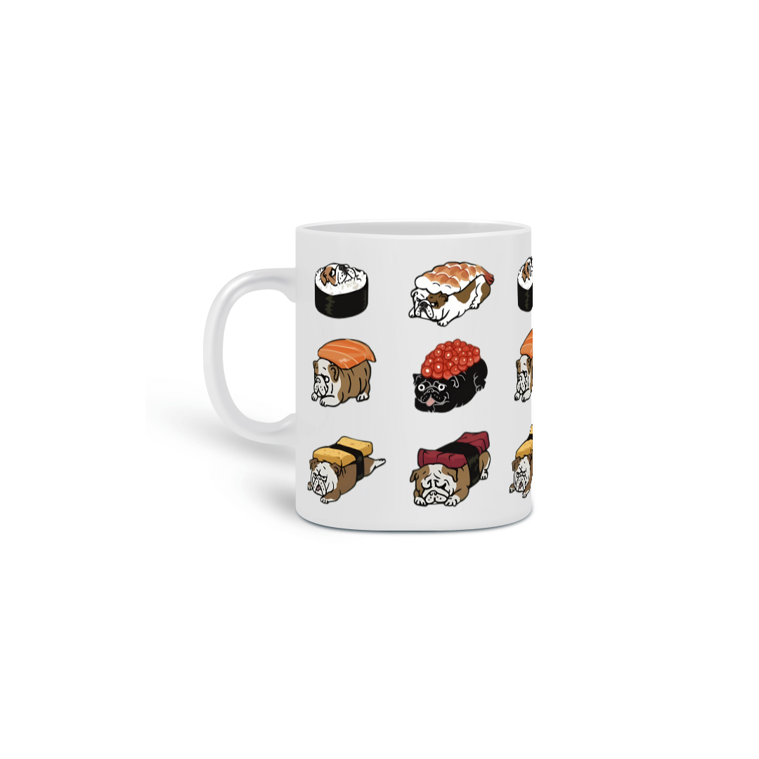 Caneca Bulldog Inglês Sushi