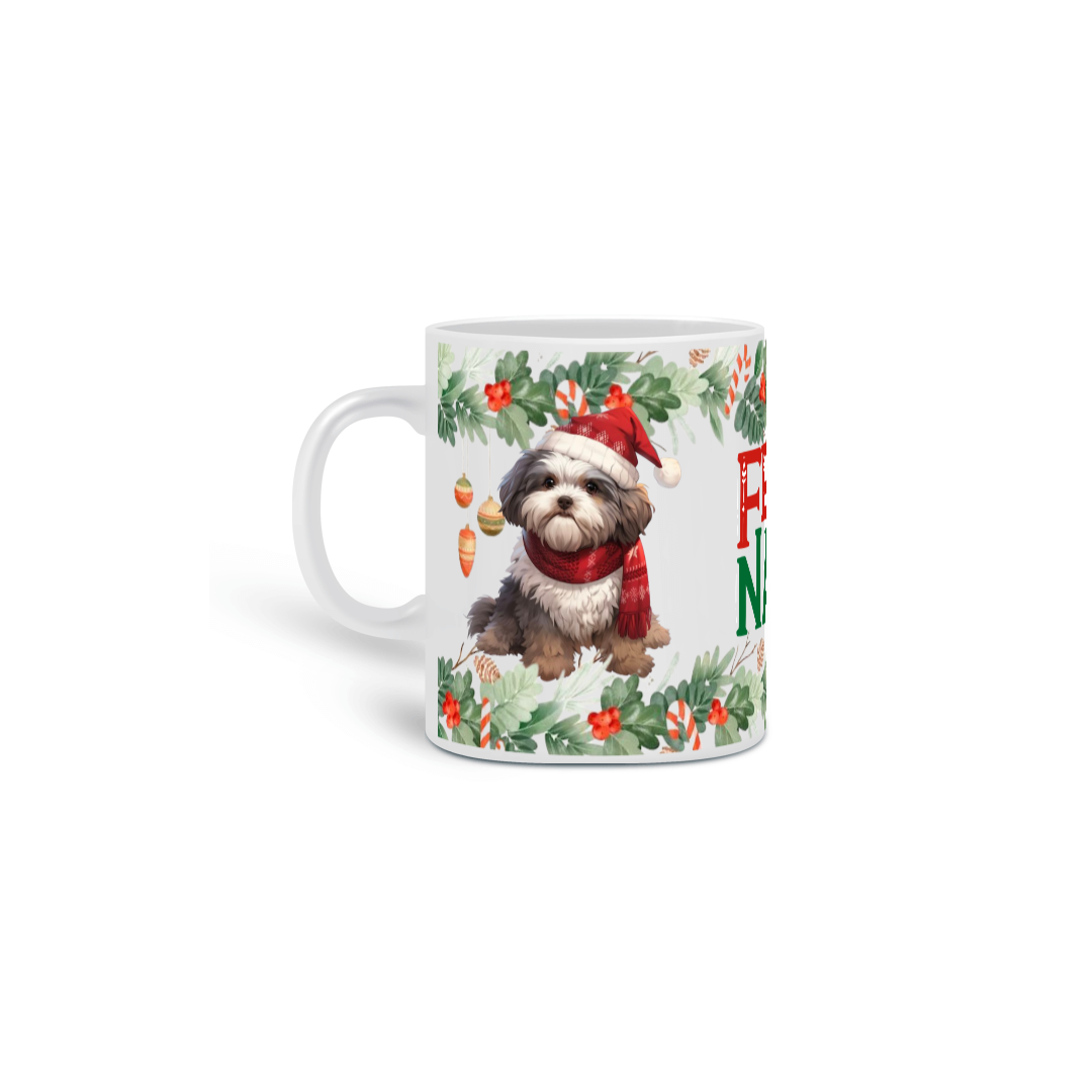 Caneca Natal - Shih Tzu