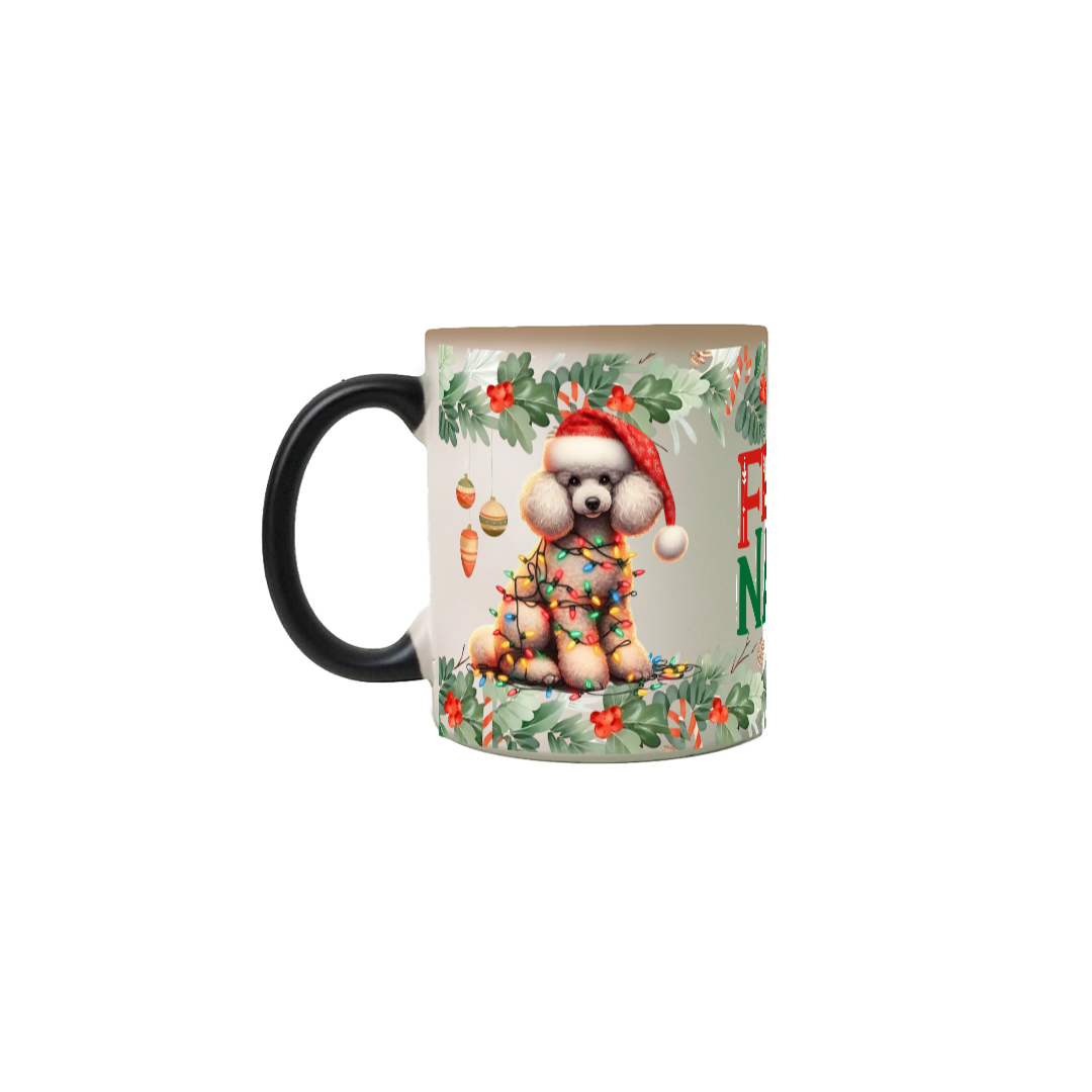 Caneca Mágica Natal - Poodle (II)