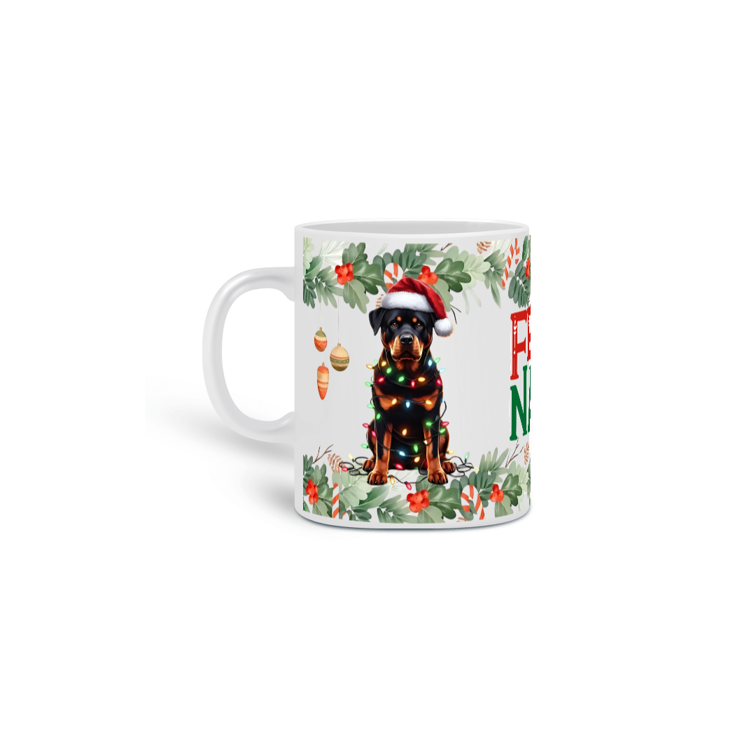 Caneca Natal - Rottweiler