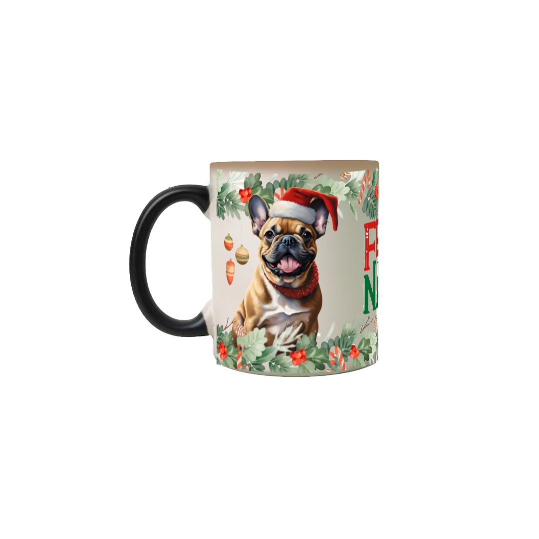 Caneca Mágica Natal - Bulldog Francês (III)