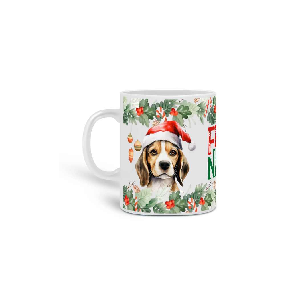 Caneca Natal - Beagle