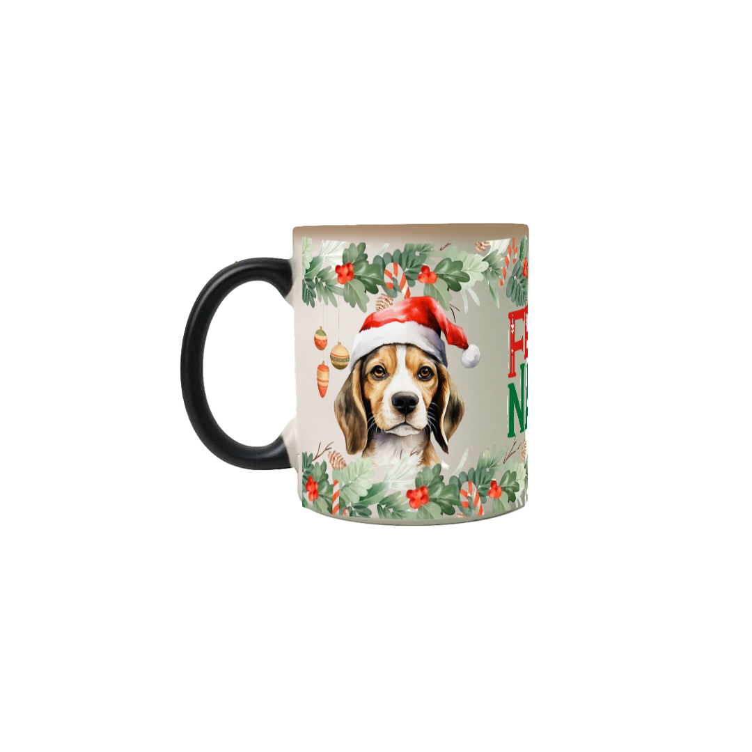 Caneca Mágica Natal - Beagle