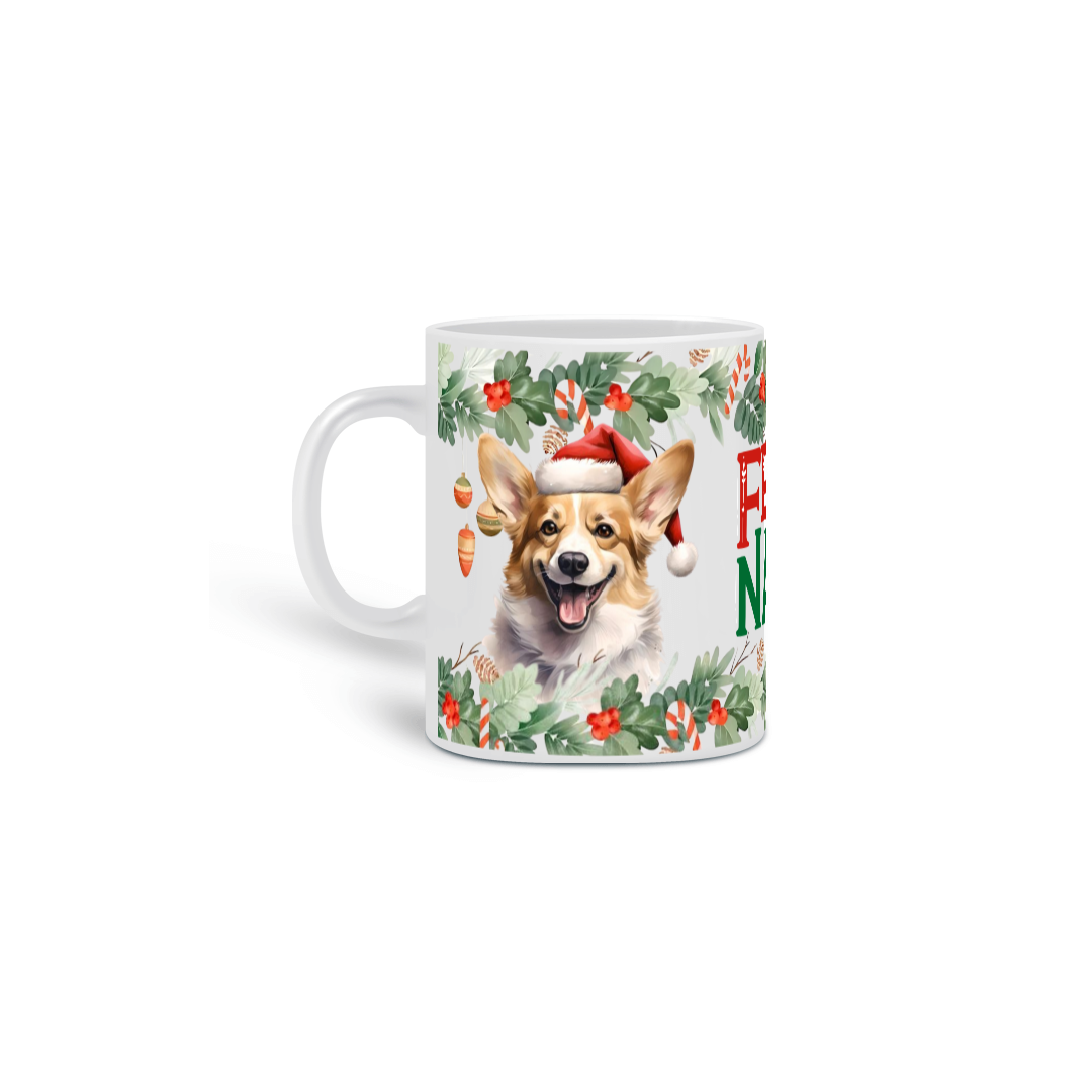 Caneca Natal - Corgi
