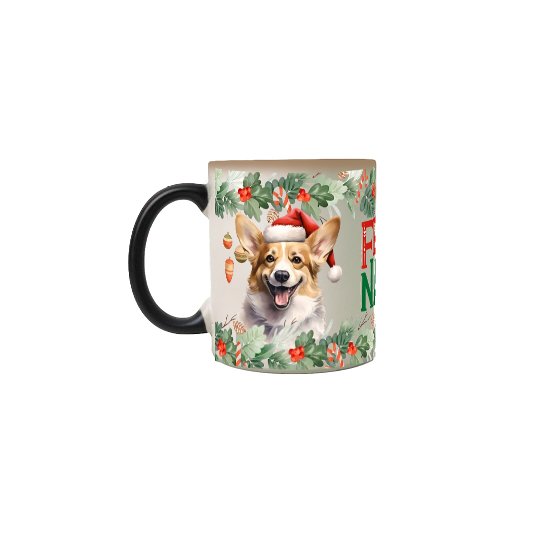 Caneca Mágica Natal - Corgi