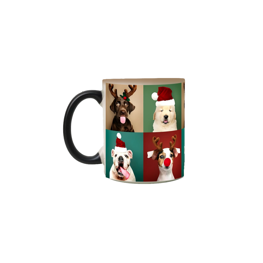 Caneca Mágica Natal - Dogs Fantasia